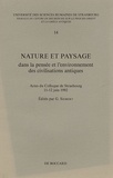 G. Siebert - Nature et paysage dans la pensée et l'environnement des civilisations antiques.