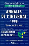  Conférence Hippocrate - ANNALES DE L'INTERNAT 1998. - Zones nord et sud.