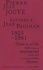 Pierre Jean Jouve - Lettres à Jean Paulhan, 1925-1961.