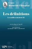 Anne-Blandine Caire et Cyrille Dounot - Les artifices du droit - Tome 2, Les définitions.