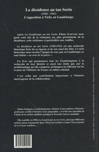La dissidence an tan Sorin (1940-1943). L'opposition à Vichy en Guadeloupe