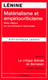  Lénine - Matérialisme et empiriocriticisme - Notes critiques sur une philosophie réactionnaire.