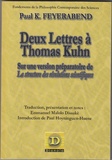 Paul Feyerabend - Deux lettres à Thomas Kuhn - Sur une version préparatoire de La structure des révolutions scientifiques.