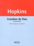 Gerard Manley Hopkins - Grandeur de Dieu - Et autres poèmes.