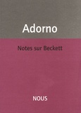 Theodor W. Adorno - Notes sur Beckett.