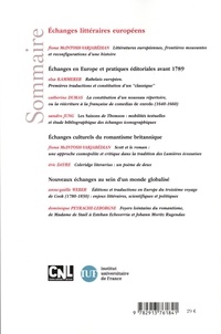 Revue des Sciences Humaines N° 337, 1/2020 Echanges littéraires européens