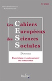 Anne-Marie Mamontoff - Les cahiers européens des sciences sociales N° 5, 2013 : Frontières et aménagement des territoires.