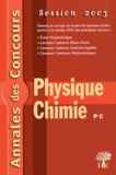 Stéphane Ravier et Alexandre Hérault - Physique et Chimie PC - Session 2003.
