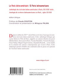 Le Paris latino-américain. Anthologie des écrivains latino-américains à Paris, XXe-XXIe siècles, édition bilingue français-espagnol
