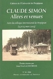 Jean-Yves Laurichesse - Claude Simon - Allées et venues, Actes du colloque international de Perpignan (14 et 15 mars 2003).