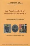 Maryvonne Hecquard-Théron - Les Facultés de Droit inspiratrices du droit ? - Actes du colloque des 28 & 29 octobre 2004.