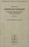 Jérôme Claramon - Alphabet dactylologique - Orné de dessins variés présentant deux exemples pour l'application de chacun des signes dactylographiques (1873-1875).