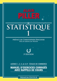 Alain Piller - Statistique - Tome 1.