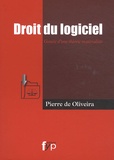 Pierre de Oliveira - Droit du logiciel - Genèse d'une théorie matérialiste.