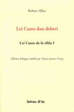 Robert Allan - Lei Cants de la tibla - Tome 1, Lei Cants dau deluvi e autrei poèmas, édition bilingue français-occitan.