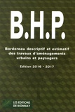 Erick Roizard - BHP - Bordereau descriptif des travaux d'aménagements urbains et paysagers.