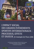 Dominique Charrier et Jean Jourdan - L'impact social des grands événements sportifs internationaux : processus, effets et enjeux - L'exemple de l'Euro 2016.