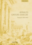 Pascale Hummel - Annales linguae graecae - Thesaurus 1500-1900.