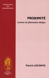 Patrick Leconte - Proximité - Lectures du phénomène-éthique.