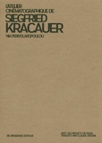 Nia Perivolaropoulou - L'atelier cinématographique de Siegfried Kracauer.