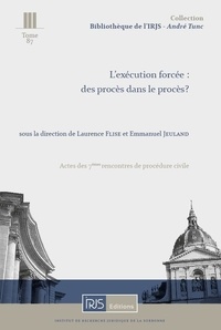Laurence Flise et Emmanuel Jeuland - L'exécution forcée : des procès dans le procès ?.
