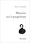 Alexis de Tocqueville - Mémoire sur le paupérisme.