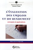 Aharon Tziner - L'évaluation des emplois et du rendement - Concepts et applications.