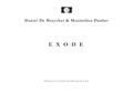 Daniel de Bruycker et Maximilien Dauber - Exode.