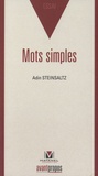 Adin Steinsaltz - Mots simples.
