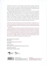Hector Hodler. Un engagement pacifiste, édition bilingue français-espéranto