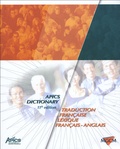 John-H Blackstone et James-F Cox - APICS Dictionary - Traduction française, Lexique français-anglais.