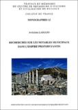 Avshalom Laniado - Recherches sur les notables  municipaux dans l'Empire protobyzantin.