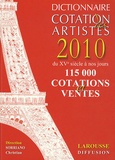 Christian Sorriano - Dictionnaire Cotation des artistes 2010.