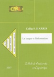 Zellig Sabbettai Harris - Langue et information.