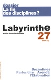 Marc Aymes - Labyrinthe N° 27 : La fin des disciplines ?.