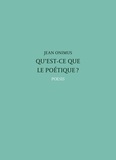 Jean Onimus - Qu'est-ce que la poétique ?.