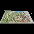  3D Map - Carte en relief de la Haute-Savoie version été - 1/230 000.