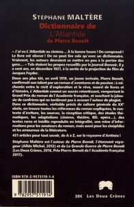 Dictionnaire de l'Atlantide de Pierre Benoit