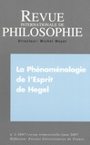 Michel Meyer et Pierre-Jean Labarrière - Revue internationale de philosophie N° 240 : La Phénoménologie de l'Esprit de Hegel.