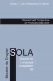 Research and Perspectives on Processing Instruction.