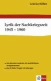 Lektürehilfen Lyrik der Nachkriegszeit 1945 - 1960.