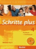 Silke Hilpert et Daniela Niebisch - Schritte plus 4. Kursbuch + Arbeitsbuch mit Audio-CD zum Arbeitsbuch - Deutsch als Fremdsprache. Niveau A2/2.