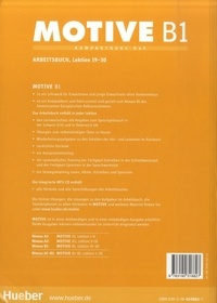 Motive B1. Arbeitsbuch, Lektion 19-30  avec 1 CD audio MP3