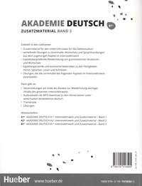 Akademie Deutsch B1+. Zusatzmaterial mit Audios online - Band 3