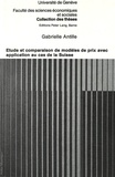 Gabrielle Antille - Etude et comparaison de modèles de prix avec application au cas de la Suisse.