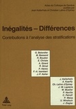  In et Christian Lalive d'Epinay - Inégalités-différences - Contributions à l'analyse des stratifications.