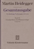 Gesamtausgabe Abt. 2 Vorlesungen Bd. 58. Grundprobleme der Phänomenologie.