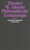 Theodor W. Adorno - Philosophische Terminologie - Band 2.