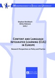 Britta Viebrock et Stephan Breidbach - Content and Language Integrated Learning (CLIL) in Europe - Research Perspectives on Policy and Practice.