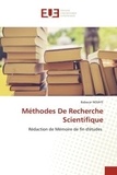 Babacar Ndiaye - Méthodes de recherche scientifique - Rédaction de mémoire de fin d'études.